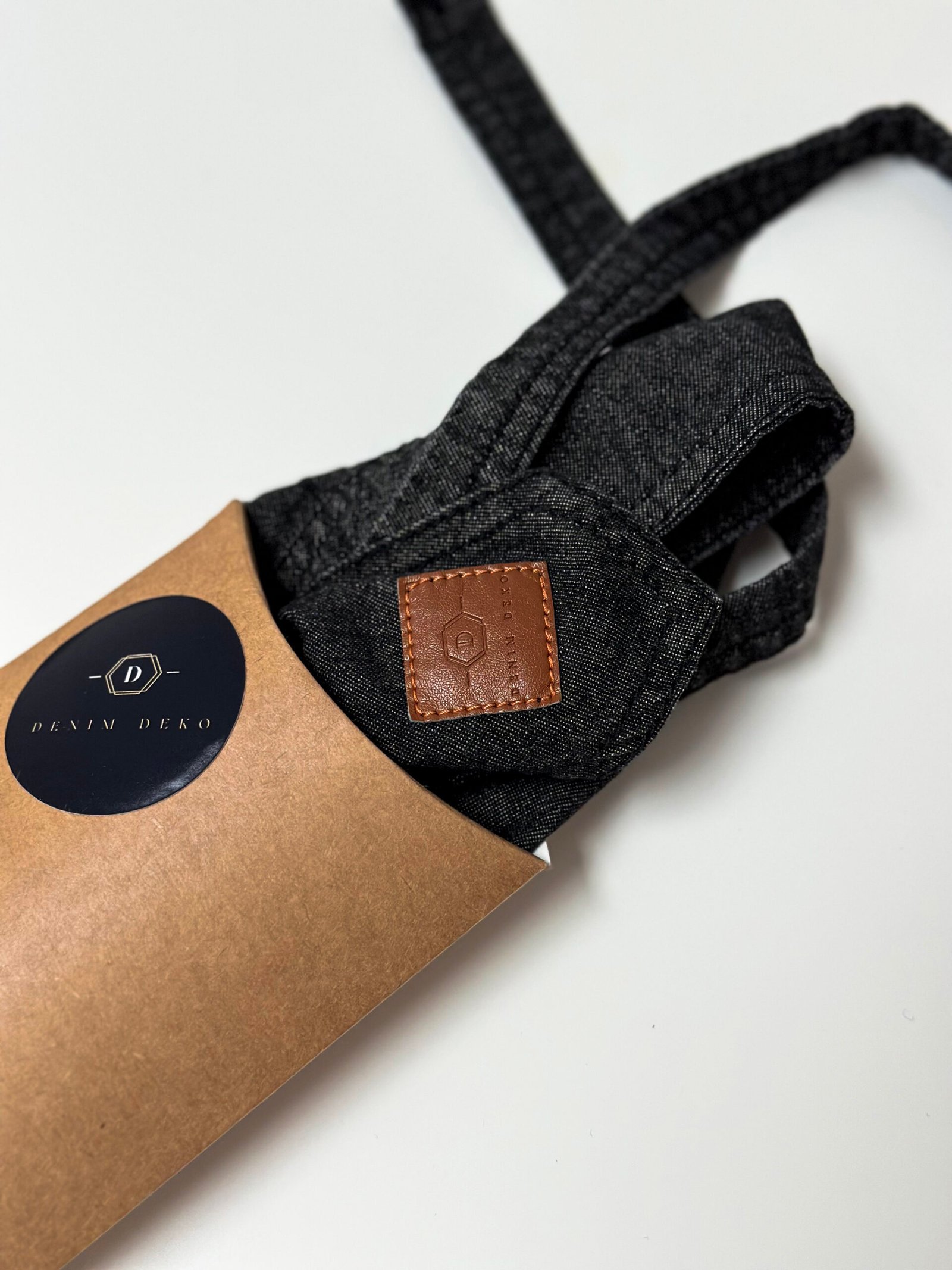 Juoda kepuraitė – skarelė, Džinsinė bandana universali